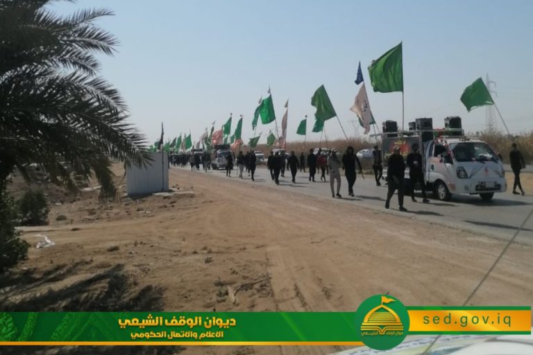 الوقف الشيعي في المثنى يقدم خدماته لزائري الامام الحسين (ع) بمناسبة الزيارة الشعبانية